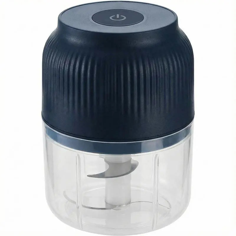 Cordless Compact Small Form PVC Portable USB Rechargeable Electric Mini Food Shredder, Lithium Battery Meat Grinder, Garlic Masher for Minced Meat, Onion Processing