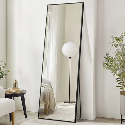 Premium Full-Length Floor Mirror with Versatile Hanging and Leaning Options, Enhanced Nano Glass Design for Home Decor