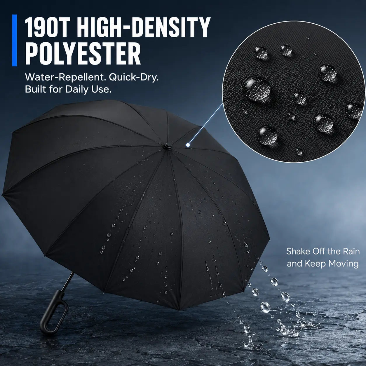 Automatic Folding Umbrella, 1 Count Windproof Waterproof Travel Umbrella, Portable Compact Auto Open Close Rain Umbrella for Men & Women, Reinforced Wind Resistant Umbrella for Travel Outdoor Daily Use