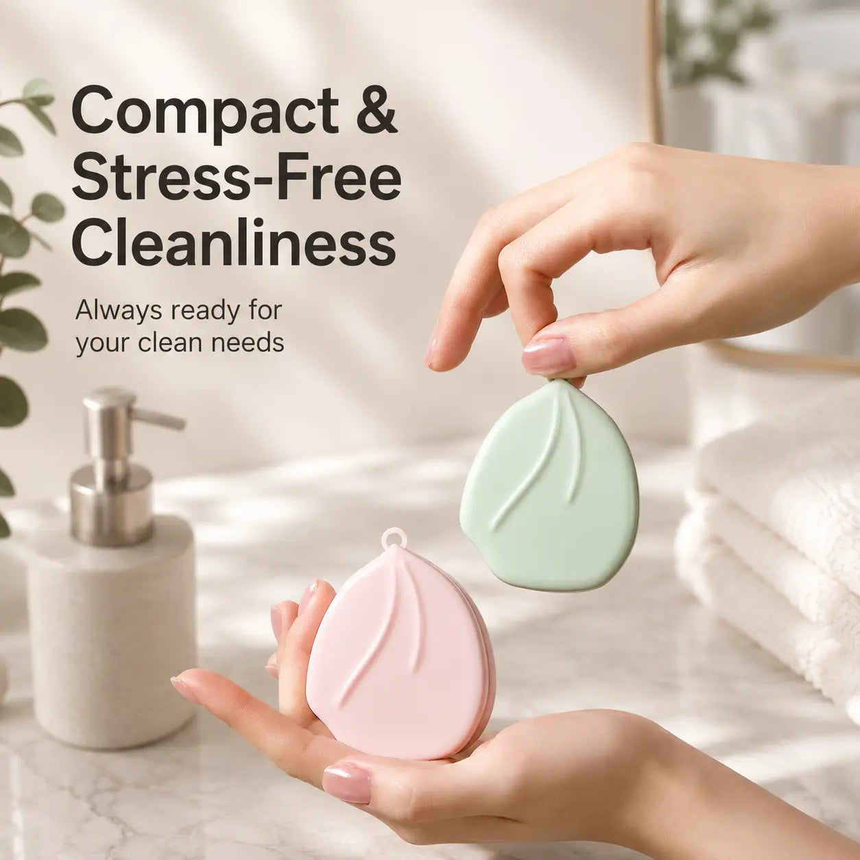 Cute Peach Shape Portable Soap Sheet Holder - Double Layer Travel Soap Paper Storage Case Soap