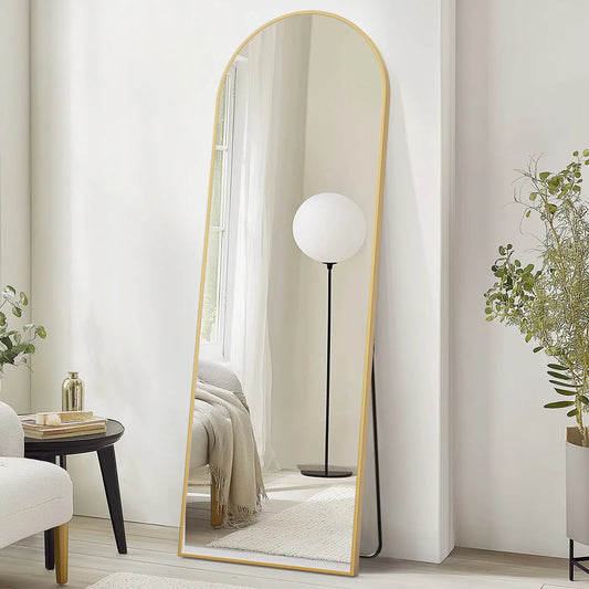 Premium Full-Length Floor Mirror with Versatile Hanging and Leaning Options, Enhanced Nano Glass Design for Home Decor