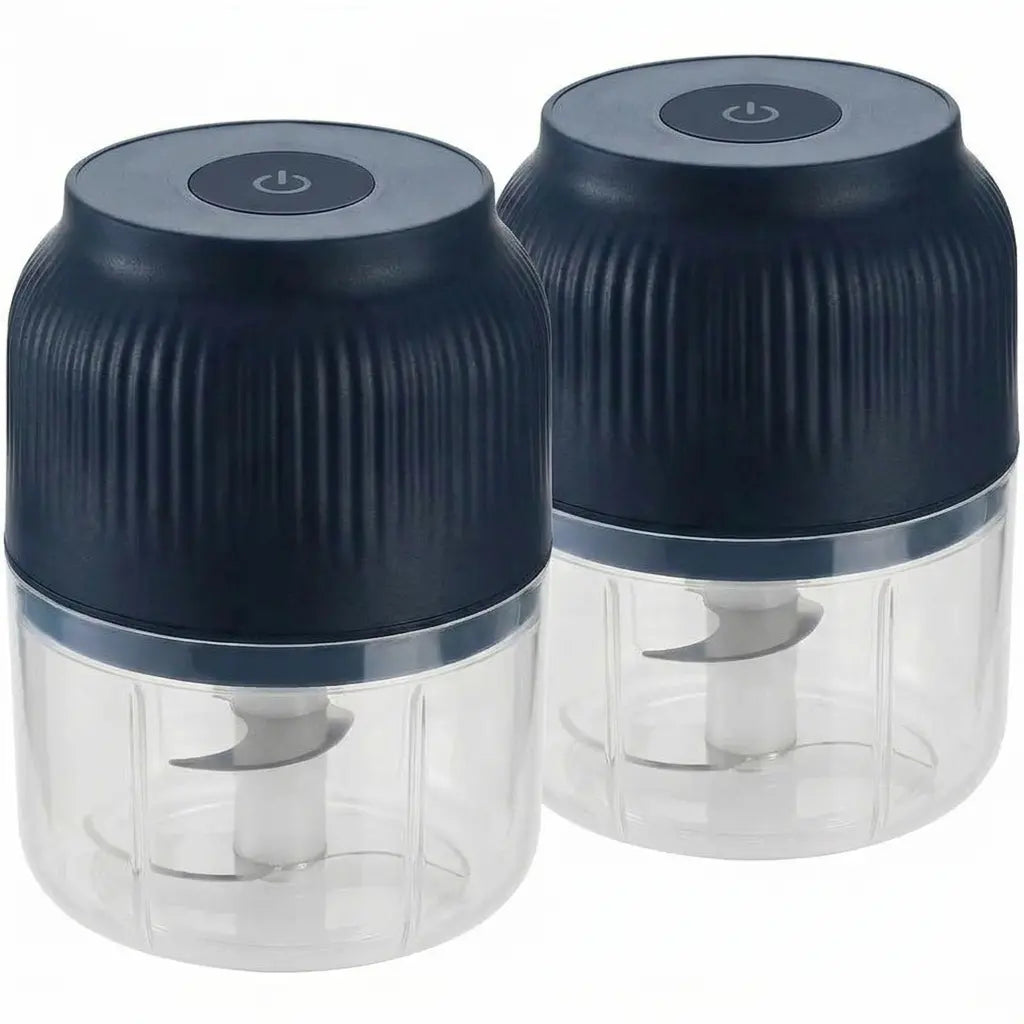 Cordless Compact Small Form PVC Portable USB Rechargeable Electric Mini Food Shredder, Lithium Battery Meat Grinder, Garlic Masher for Minced Meat, Onion Processing