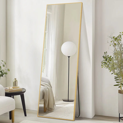 Premium Full-Length Floor Mirror with Versatile Hanging and Leaning Options, Enhanced Nano Glass Design for Home Decor